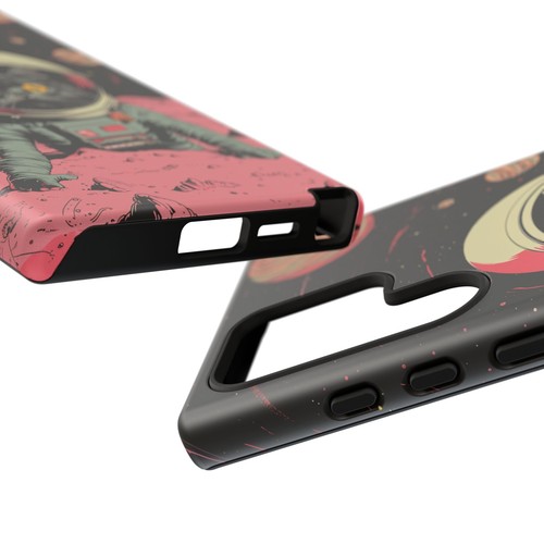 Astronaut Cat Space Kitty Retro - Phone Ink Cover Case for iPhone Galaxy Pixel - 第 217/278 張圖片