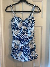 KIM GRAVEL x SWIMSUITS FOR ALL Skirted 1-Piece Suit KEY WEST PALM sz 8