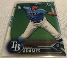 2016 Bowman Chrome Baseball Prospects Willy Adames Tampa Bay Rays #BCP-152