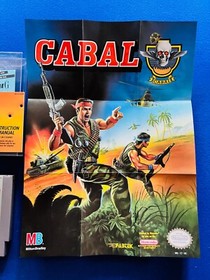 Cabal CIRCLE SEAL 1ST PRINT NES Nintendo 100% CIB Complete Box Manual MINT