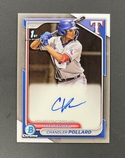 2024 Bowman Chrome Autograph Chandler Pollard RC Auto #CPA-CP Rookie