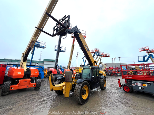2012 Caterpillar TL1055C 55' 10K Telescopic Reach Cab Forklift bidadoo -Repair
