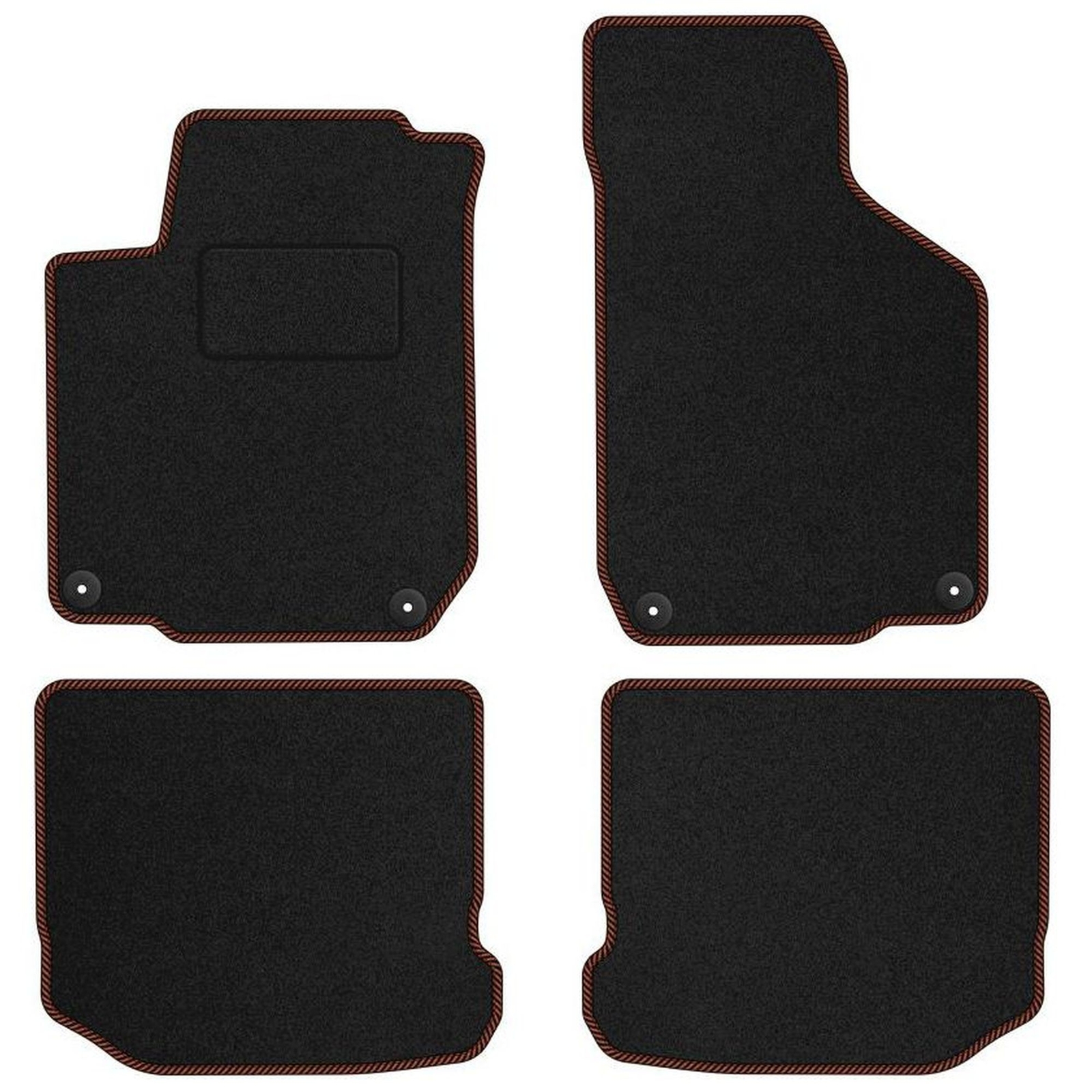 Tapis de sol velours VW Bora 1999-2005 pour protéger la moquette d'origine du coffre au conducteur