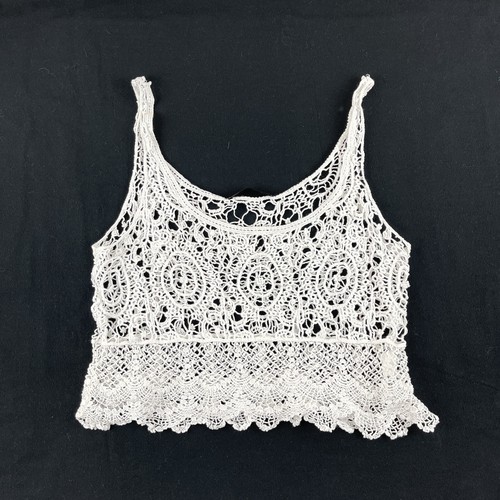 Dulcie Tank Top Womens White Crochet 