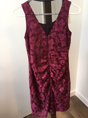 Studio Y Sequin LACE Bodycon Dress sequined BURGUNDY BLACK mesh RUCHED Size S | eBay Studio Y Sequin LACE Bodycon Dress sequined BURGUNDY BLACK mesh RUCHED Size S | eBay