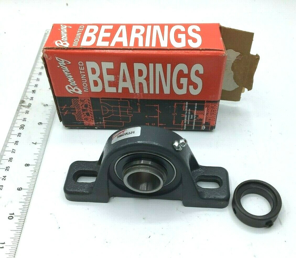 5X684C BROWNING Mounted Bearing, 2 Bolt, VPLE216 NIB Free Shipping eBay