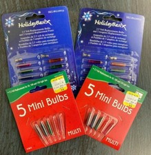 Lot of 4, NIP, 2.5V multi-color replacement bulbs, total of 26 bulbs