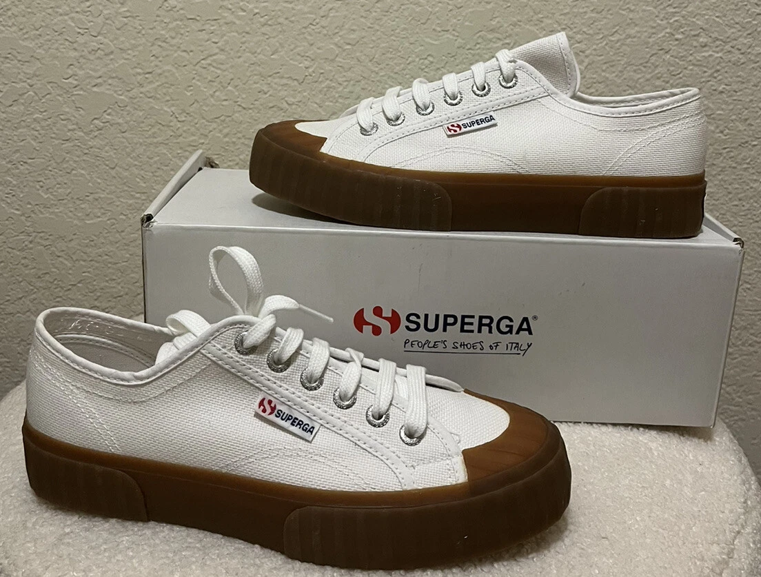 Superga 2750 gum clearance sole