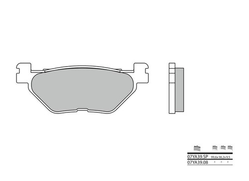 Pastiglie Freno Anteriore/Posteriore Per Yamaha Raptor 125, Blaster 200, Warrior 350, Banshee 350