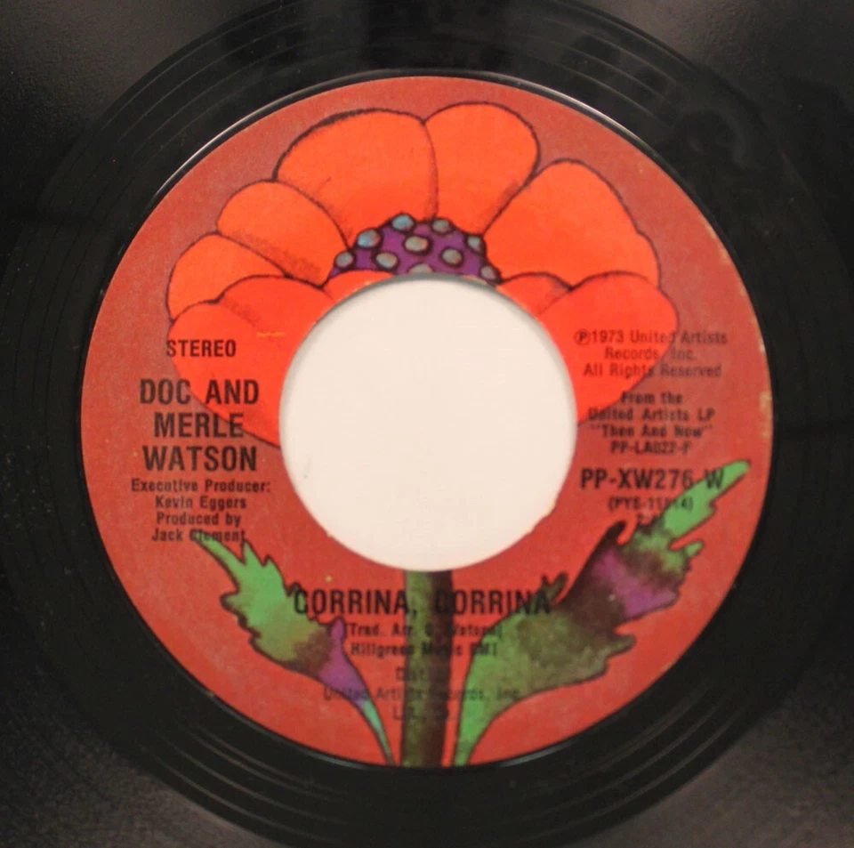 Doc And Merle Watson - Country 45 - Bottle Of Wine / Corrina, Corrina On United - Image 2 of 2