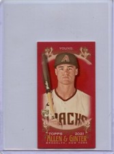 2021 Topps Allen and Ginter X Mini Red #158 Andy Young RC Serial #4/5