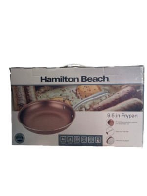 Hamilton Beach 9.5 Inch Copper Ceramic Aluminum Nonstick Fry Pan