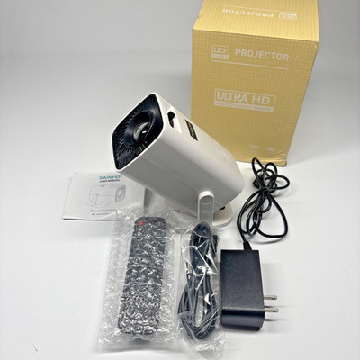 Mini Projector with 4K Support, Portable Short Throw Proyector 270° SAINYER Q100