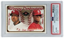 2001 Fleer Albert Pujols, Mark McGwire #10 Winning Combinations /2000 RC PSA 8
