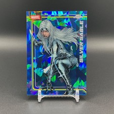 Silver Sable 2026 Topps Chrome Sapphire Marvel Comics #158