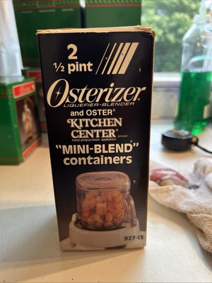 Vintage Storage Containers Osterizer Mini- Blend NIB #927-13 8 Oz