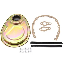 SB Chevy Timing Chain Cover Kit for 327 350 383 400 SBC Gasket Seal Bolts Zinc