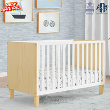 Cunas Para Bebes Convertible Cama Para Ni os Marco Wooden Modern Baby Crib White