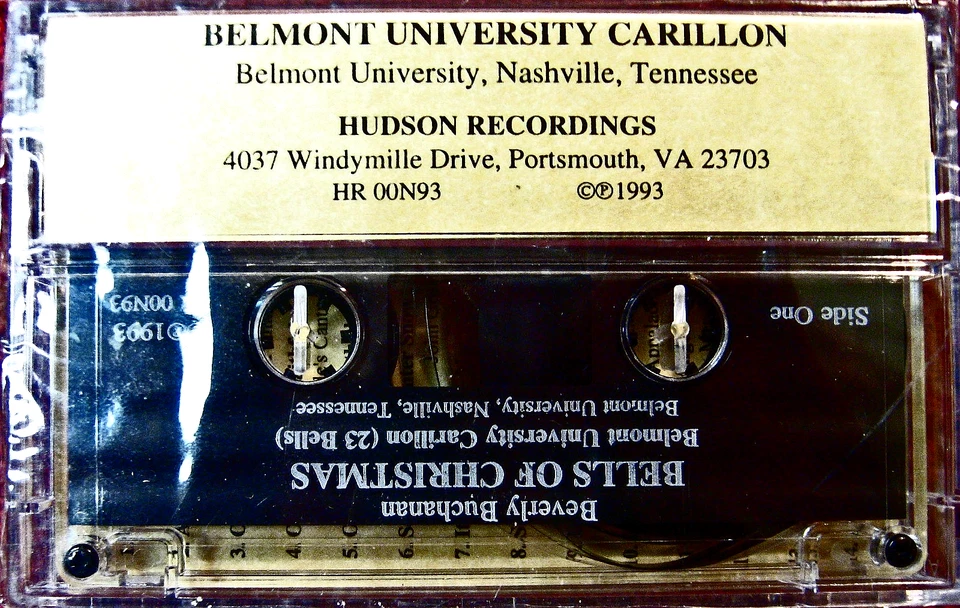 Bells Of Christmas: Beverly Buchanan, Belmont University Carillon, Cassette Rare - Image 2 of 3