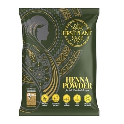 Premium Rajasthani Henna Powder Organic GI Tagged Hair Colour 350g Pack of 1