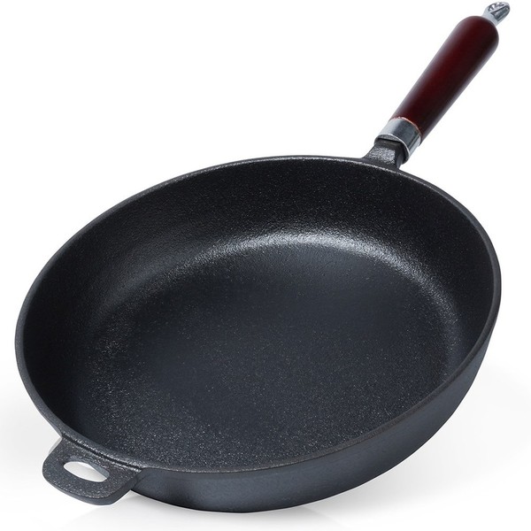 Gusseisenpfanne Eisenpfanne Grillpfanne Bratpfanne Aus Gusseisen Cast Line 28 Cm-image