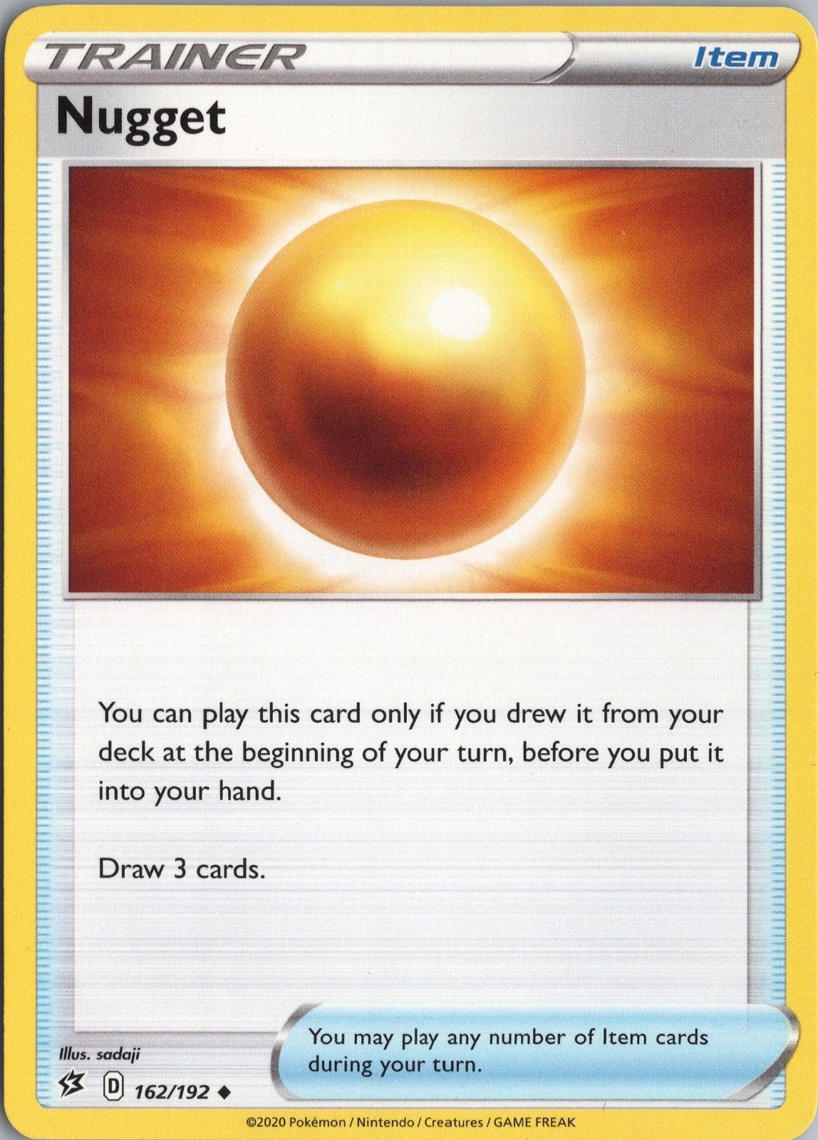 Nugget 162/192 Rebel Clash Uncommon Pokemon Near Mint