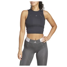 adidas Hiit Crop Crew Neck Tank Top Womens Size S  Casual  Athletic IM7694-A