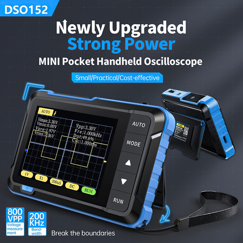 DSO 152 Handheld Small Oscilloscope Portable Digital Oscilloscope 200KHz 2.5MS/s
