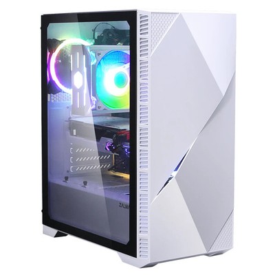 NEW RTX 3050 6GB Gaming PC Desktop i3 12100 8GB 480GB Zalman Z3 Iceberg VEEUF