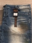 Ministry of Fashion MOF 1886 Men’s Vintage Wash Skinny Stretch Denim Jeans Blue — photo 4