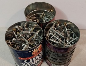 Specialty aluminum and stainless steel rivets mixed lot some are ford rivet