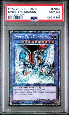2024 YU-GI-OH! RA03-QUARTER CENTURY BONANZA 1ST EDITION CYBER END DRAGON  PSA 10 | eBay