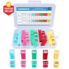 30Pcs Jcase Car Fuse Assortment Kit, Tall/Std and Low Profile Jcase Box Shaped F