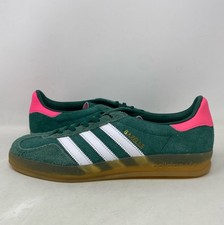 adidas Gazelle Indoor Women  s Collegiate Green/Cloud White/Lucid Pink Size 9