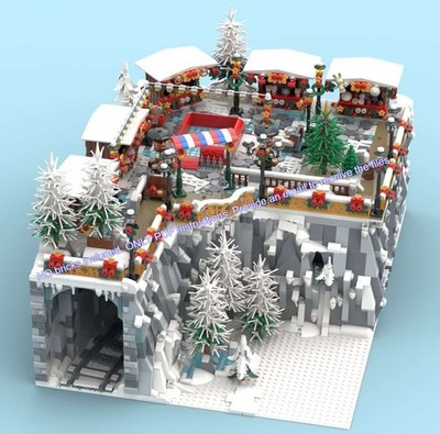 Lego MOC Christmas Market/ONLY PDF instructions (provide email to receive PDF)