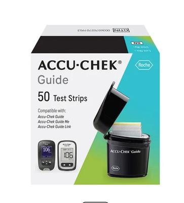 3 boxes 50ct. Accu Chek Guide test strips (150 total) Expires April 2027 NEW