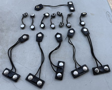  Lot of 13 Motorola Radio T-STRAP, Leather T-strap, Snap Button Accessories