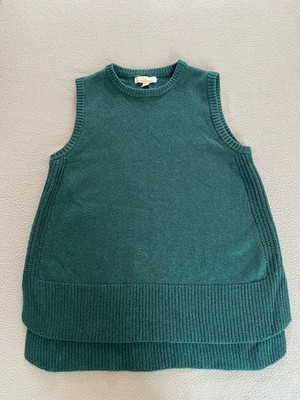 SEASALT VEST TANK SZ 12 COUPLING WOOL BLEND JUMPER KNIT GREEN SPRING SEE DETAILS
