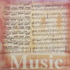 Music, scrapbook paper - Creative Imaginations #11045