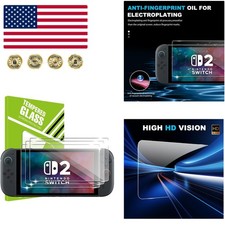 9H Hardness Bubble-Free Screen Protector for NS Switch 2 - Crystal Clear Safety