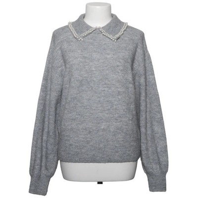 H&M, Strickpullover, Größe: S, Grau, Acryl/Elasthan/Polyester/Wolle #urC