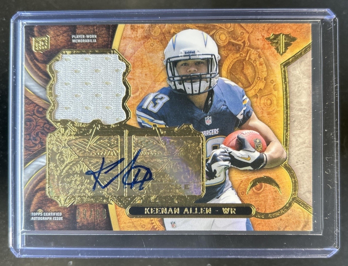 Keenan Allen Topps Triple Threads Rookie Autograph Relics #KA2 Base
