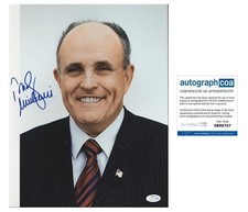 Rudy Giuliani New York Mayor Signed Autographed 11x14 Photo ACOA