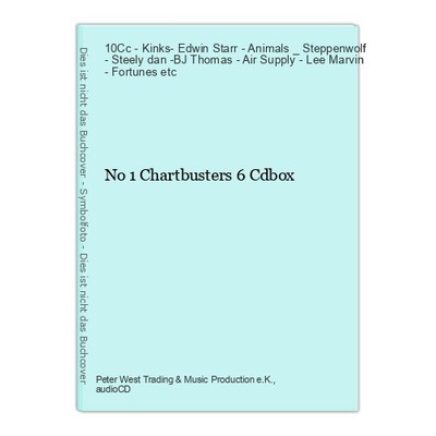 No 1 Chartbusters 6 Cdbox 10Cc - Kinks- Edwin Starr - Animals _ Steppenwolf - St