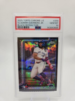 2025 Topps Chrome Vladimir Guerrero Jr. Black Geometric Refractor /10 PSA 10