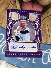 2025 Leaf Lumber Carl Yastrzemski Signature Series Dual Bat GU Relic AUTO #2/5
