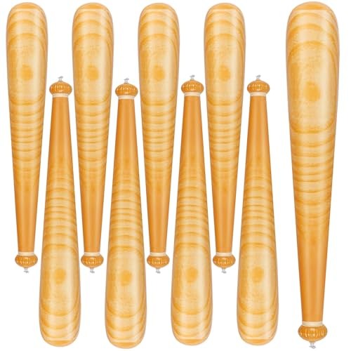 9 Pack Baseball Bat Inflates 29.5 Inch Inflatable Baseball Bat Blow Wood Grain