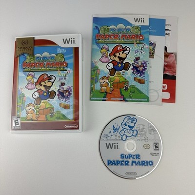 Super Paper Mario Nintendo Selects Edition Nintendo Wii 2007 CIB w/Manual Game