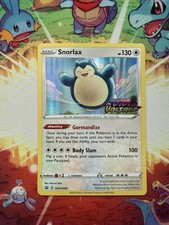 Pokémon TCG Snorlax SWSH068 Prerelease Holo Sword & Shield Promo Cards  on eBay