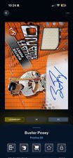 Topps Bunt Digital Buster Posey Pristine 25 Orange Signature Relic Legendary /25